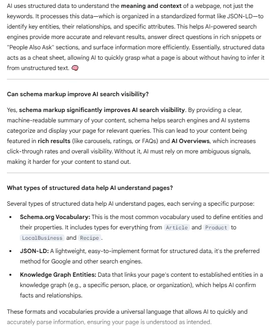 Gemini 2.5 Flash response screenshot